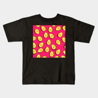 Tasty avocado pattern Kids T-Shirt